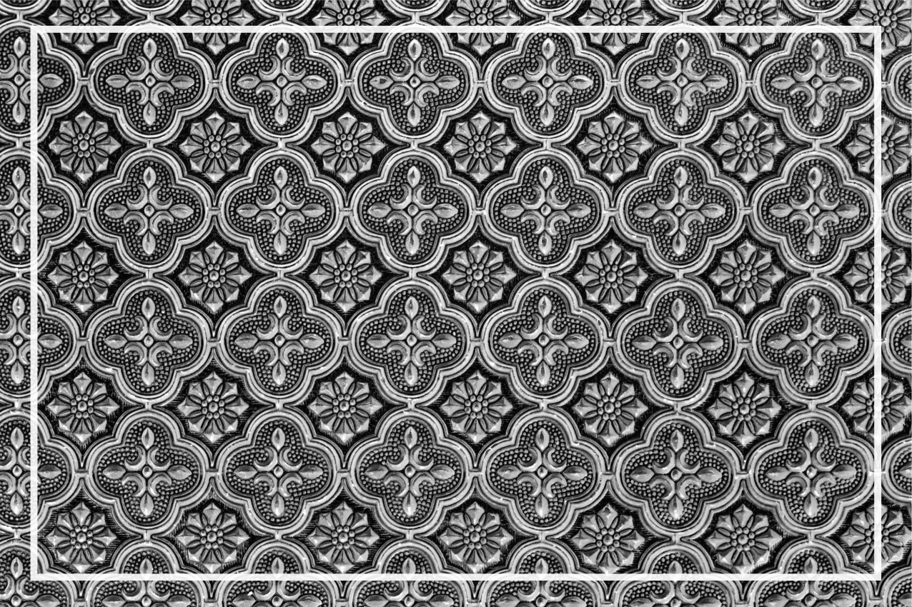 Placemat intricate patterned surface design - TenStickers