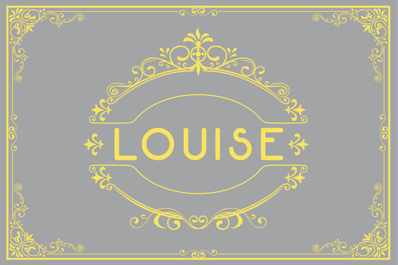 Personalised placemats with stylish name showcase - TenStickers