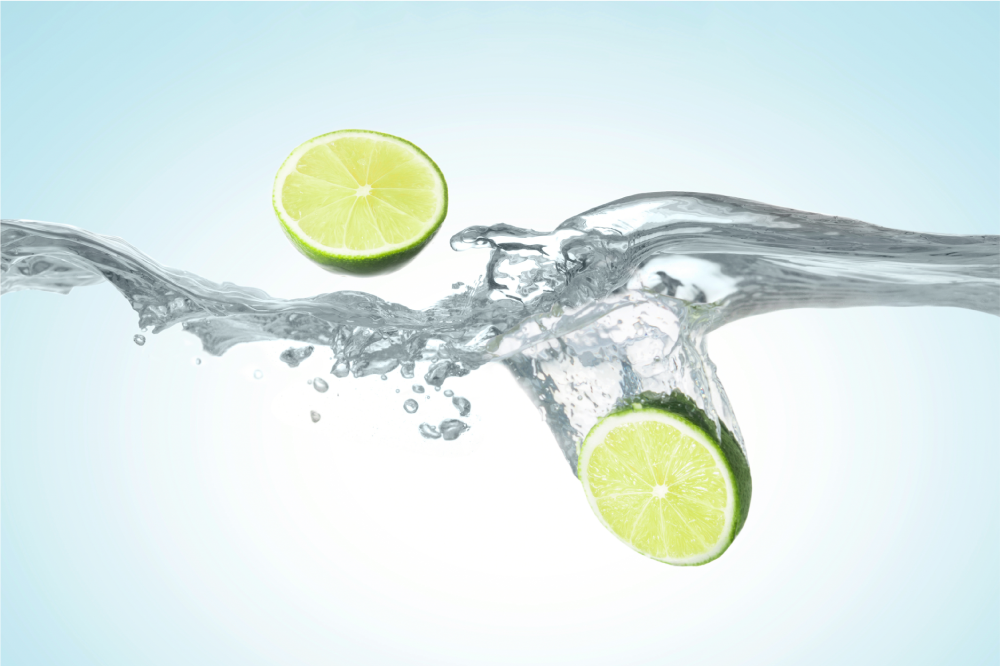 Sliced limes splash placemats - TenStickers