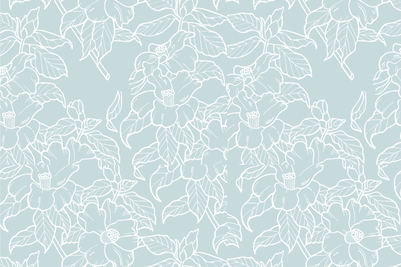 Floral print layer placemats - TenStickers