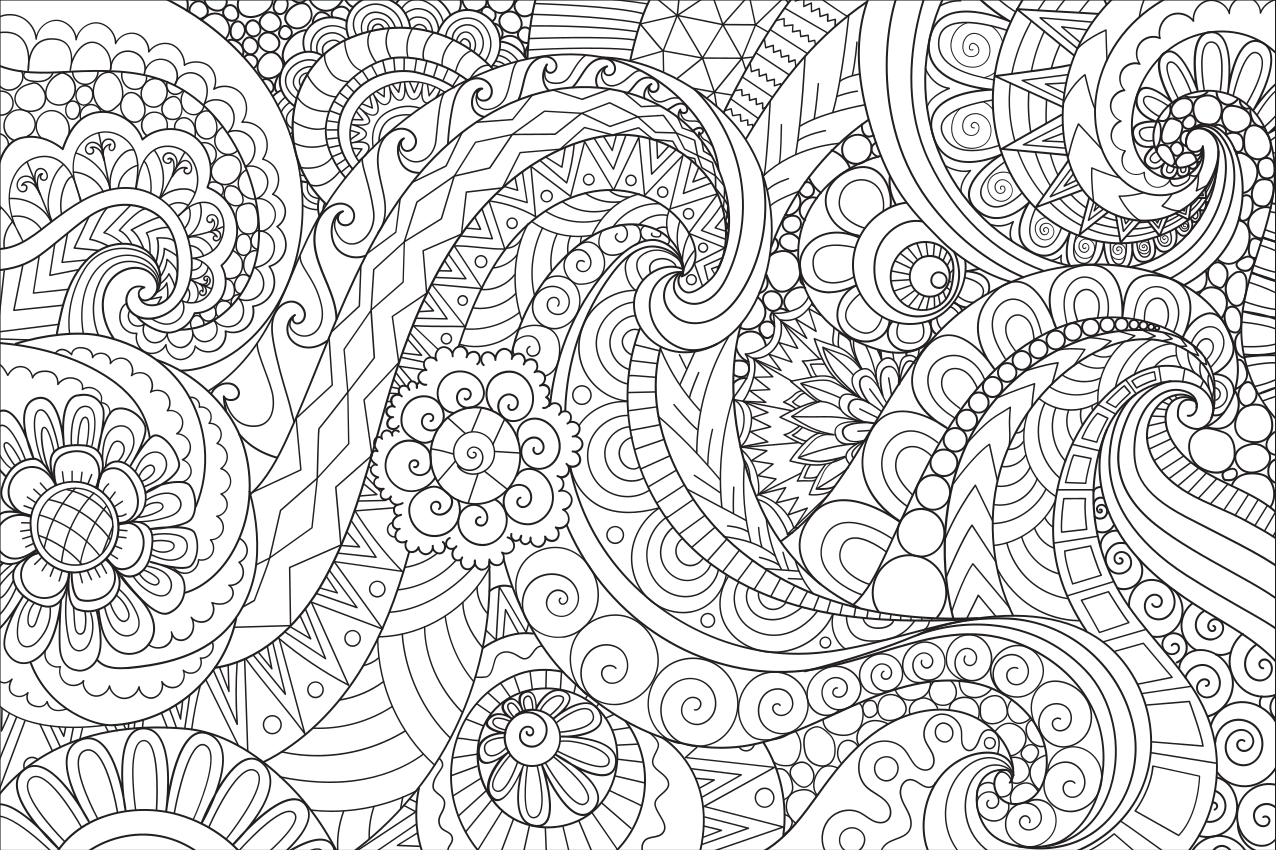 Placemat intricate line designs - TenStickers