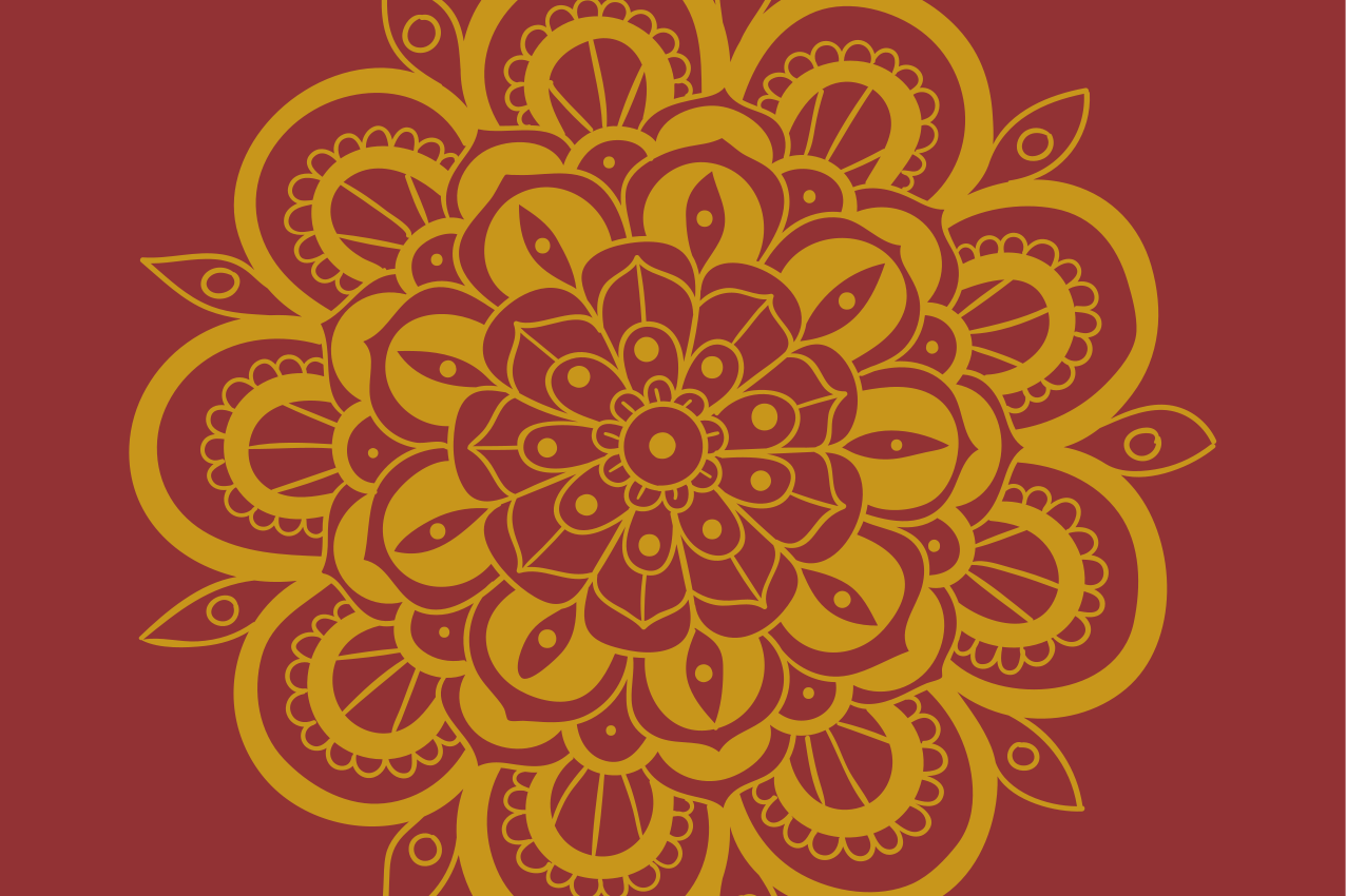 Original placemats with detailed floral design - TenStickers