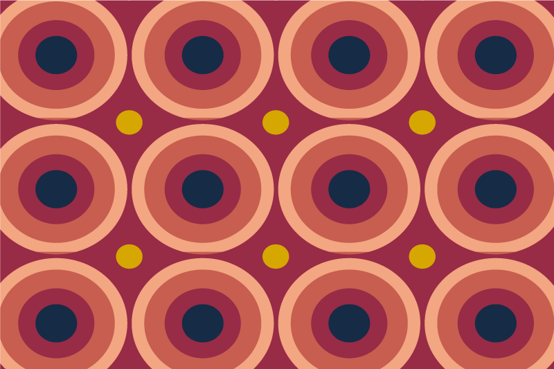 Original placemats geometric circular design - TenStickers