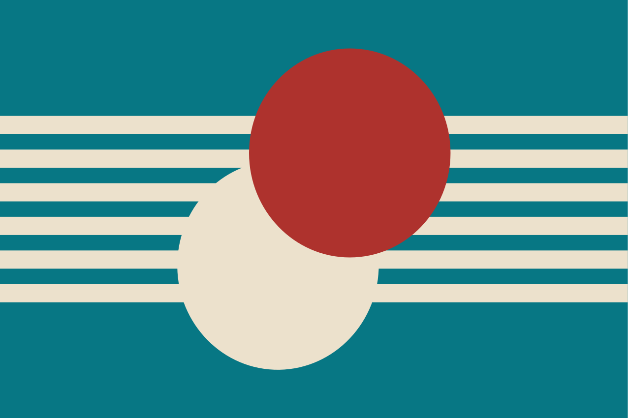 Modern placemats in abstract colorful shapes - TenStickers