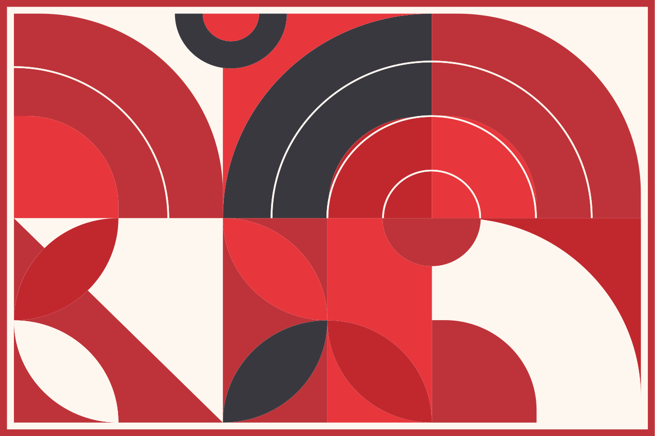 Modern placemats with lively geometric designs - TenStickers