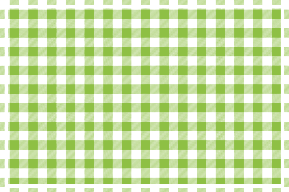 Green checkered pattern placemats - TenStickers