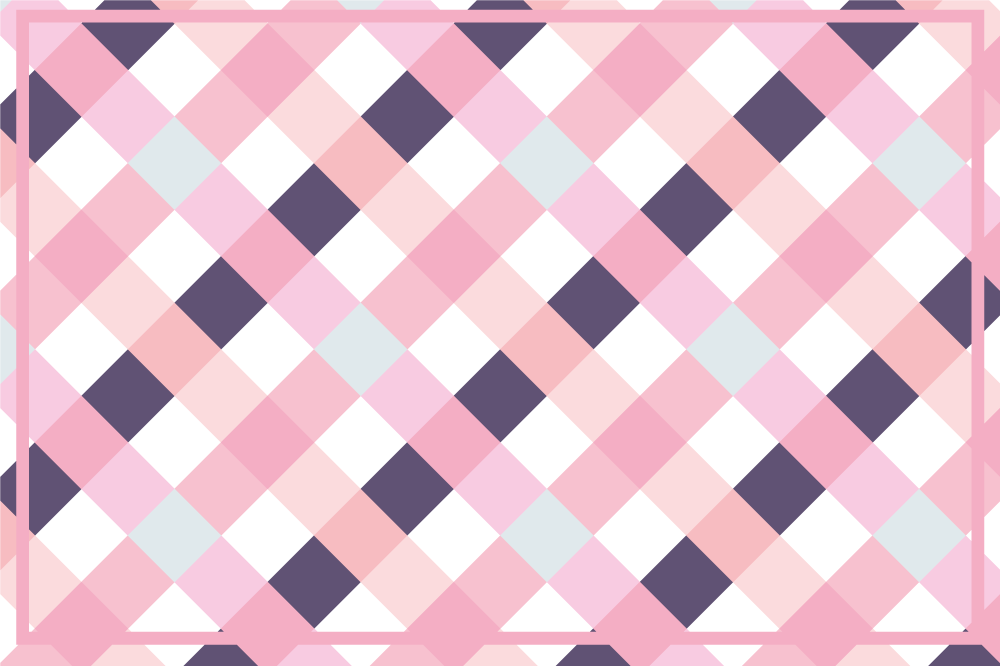 Plaid pattern with soft hues placemats - TenStickers