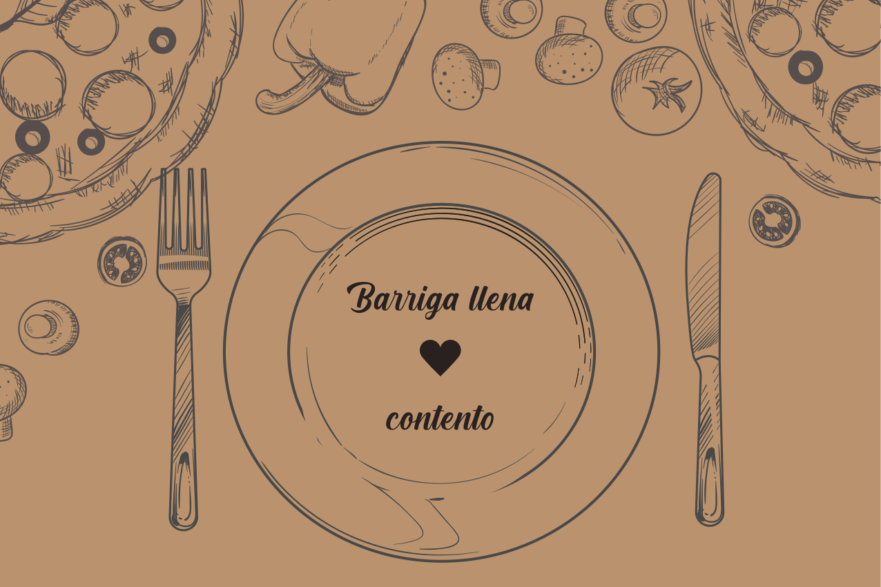 Ornamental  crockery  restaurant placemats - TenStickers