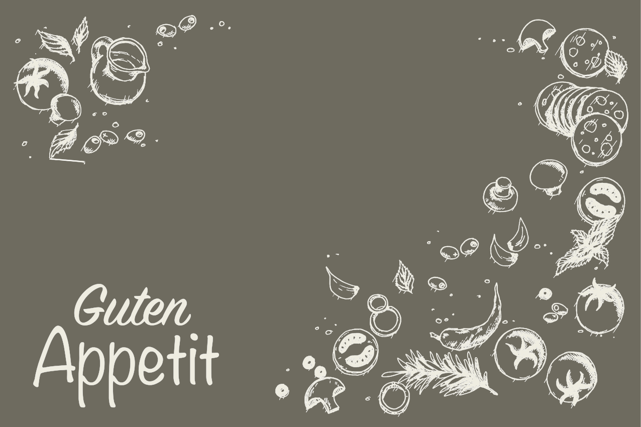 Placemat with quote life is delicious - TenStickers