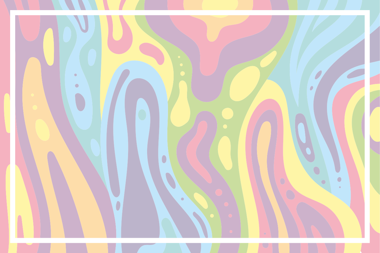 Colorful abstract waves placemats - TenStickers