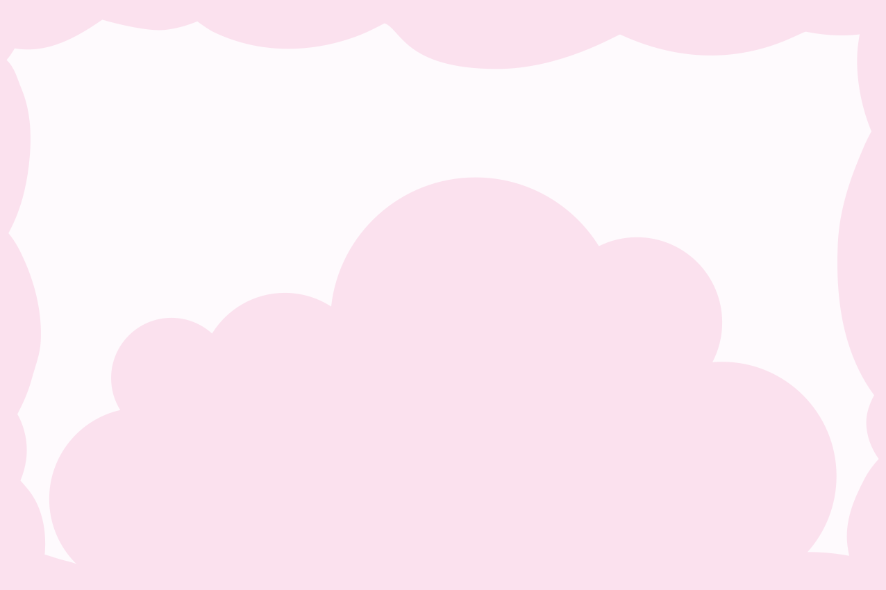 Children placemats cloud-themed background - TenStickers