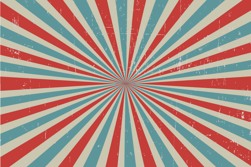 Blue and red stripes original placemats - TenStickers