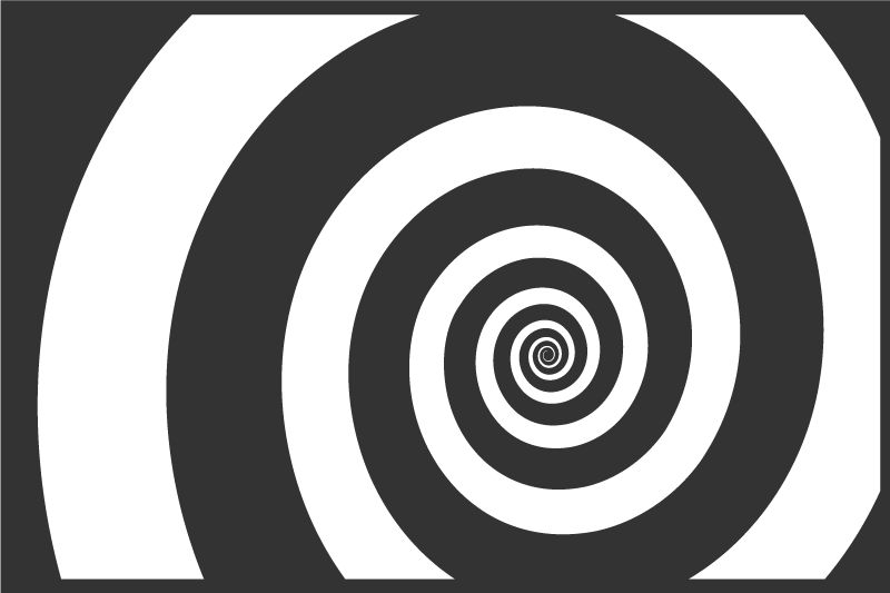 Spiral optical effect placemats - TenStickers