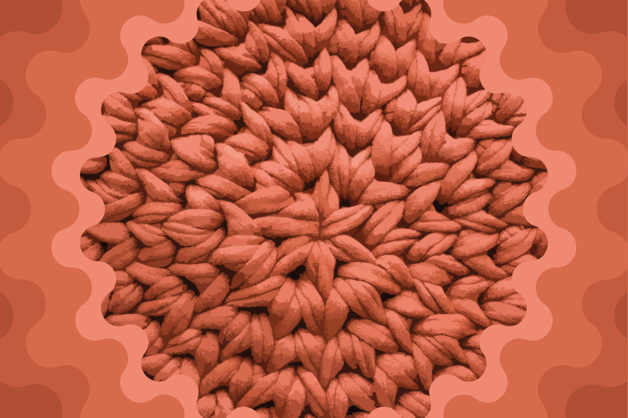 Textured leaf motif placemats - TenStickers