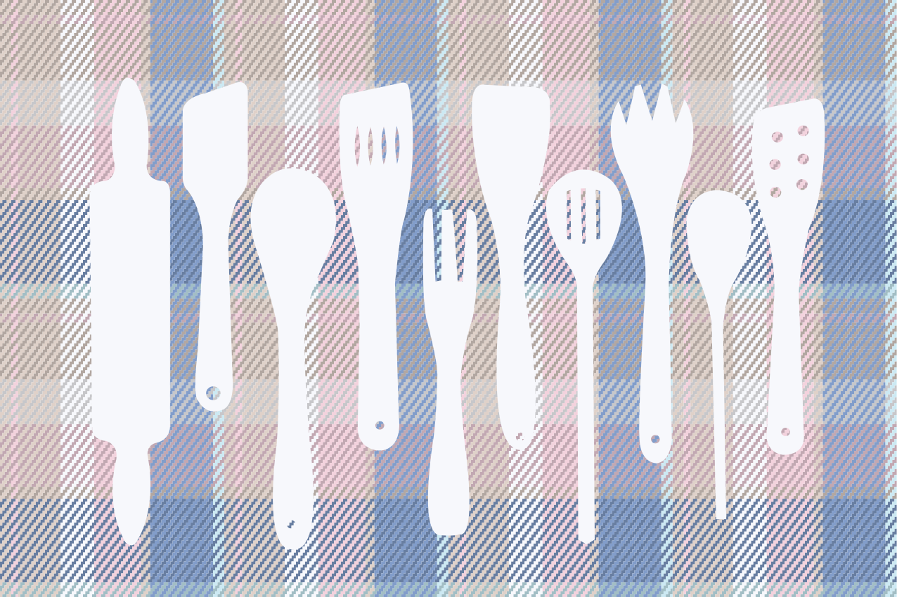 Modern placemats for a checked table surface - TenStickers