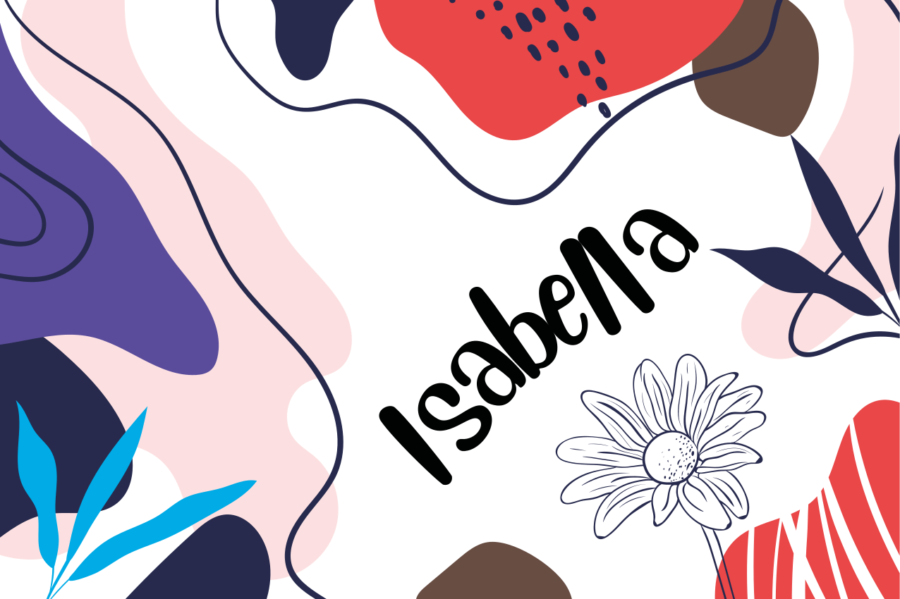 Personalised placemats colorful abstract floral design - TenStickers