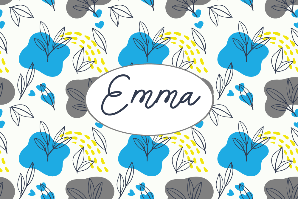 Personalised placemats custom flower arrangement - TenStickers