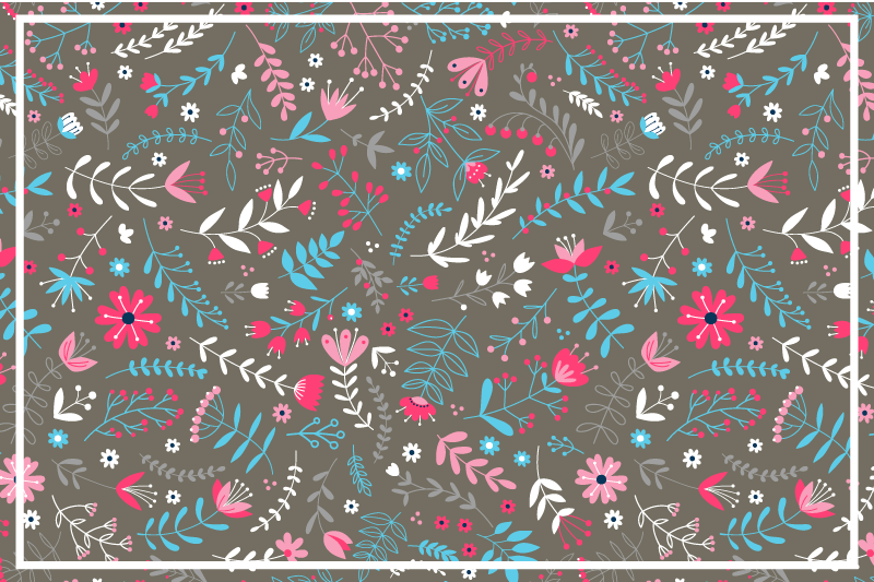 Botanical textured finish placemats - TenStickers