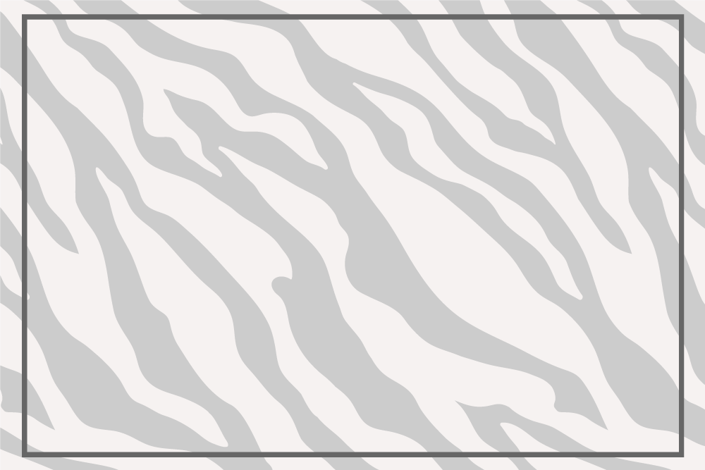 Light gray zebra pattern original placemats - TenStickers