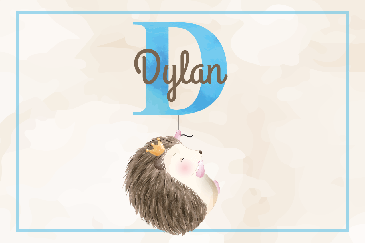 Children placemats cute hedgehog design - TenStickers