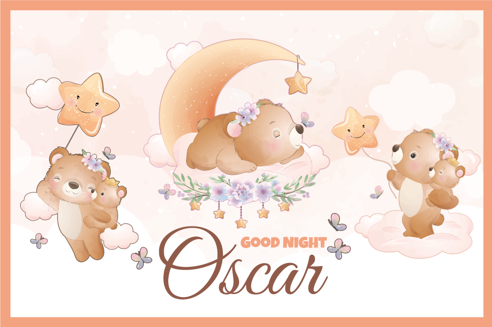 Children placemats bears with stars - TenStickers