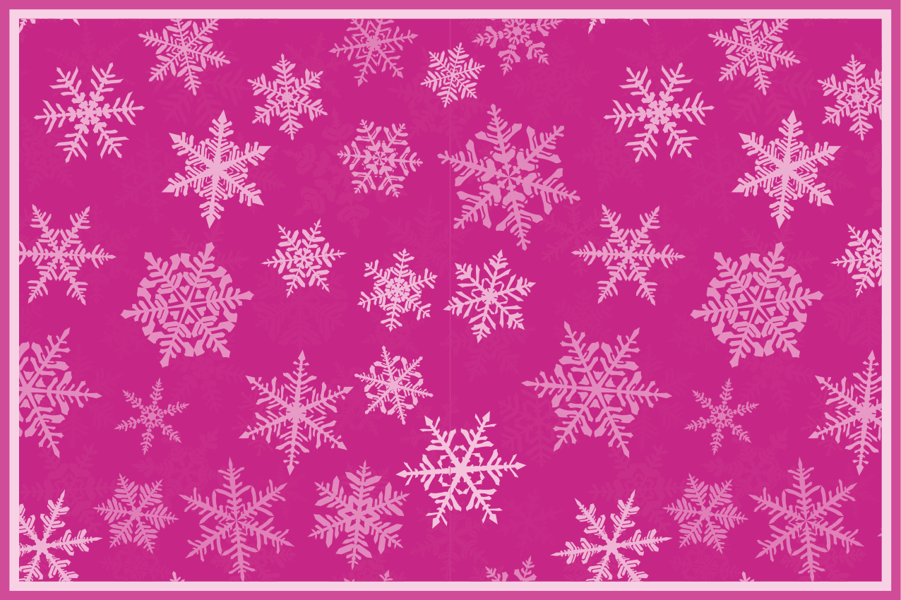 Christmas placemats with snowflake texture finish - TenStickers