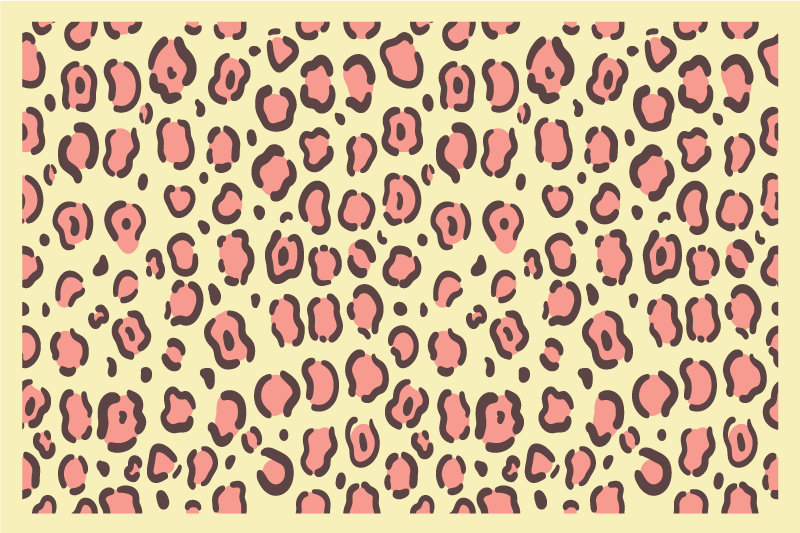 Leopard motif style placemats - TenStickers