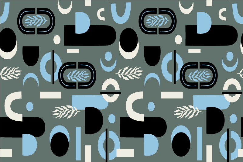 Modern placemats geometric pattern design - TenStickers