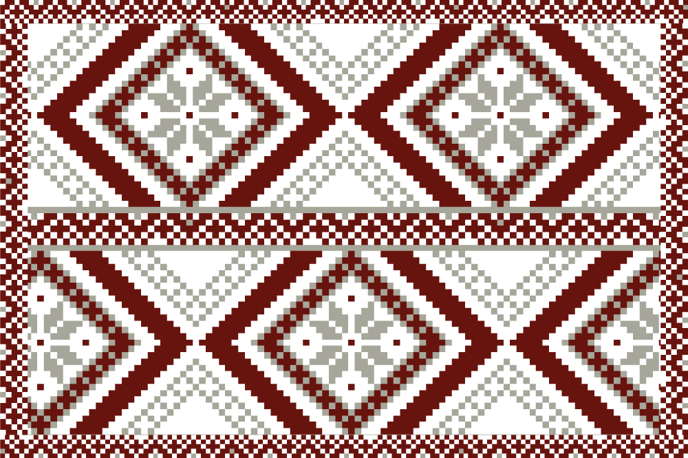 Geometric textured pattern placemats - TenStickers