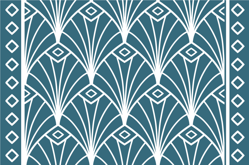 Modern placemats with elegant floral design - TenStickers