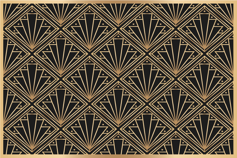 Art deco pattern placemats - TenStickers