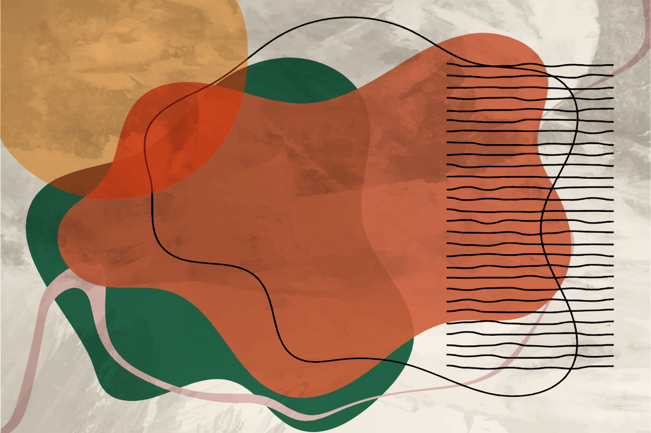 Modern placemats with lively abstract designs - TenStickers