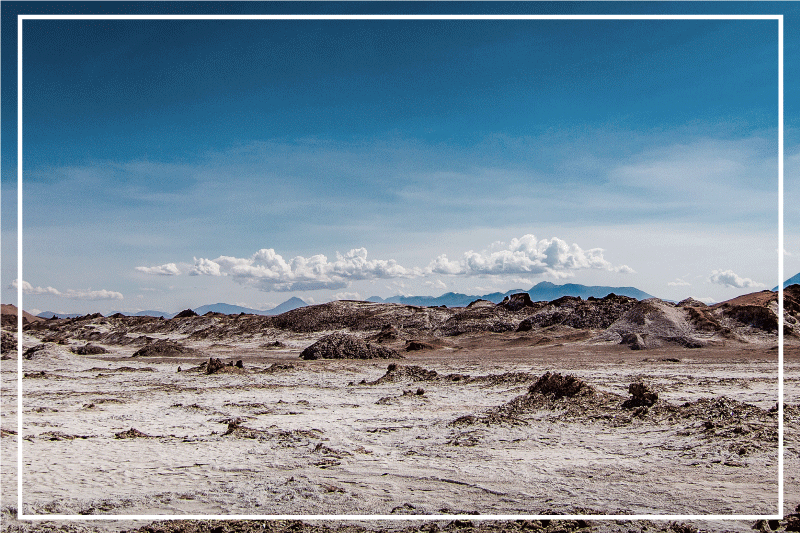 Modern placemats desert landscape scene - TenStickers
