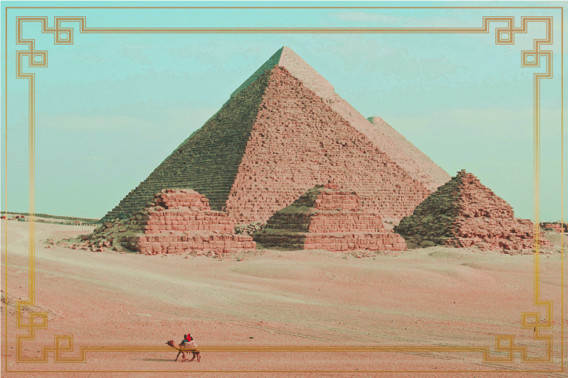 Pyramids aesthetic photograp original placemats - TenStickers