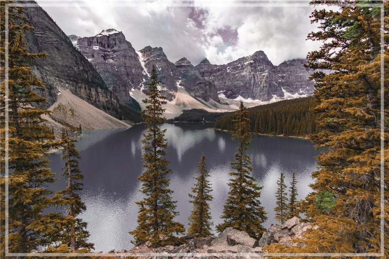 Canadian forest aesthetic original placemats - TenStickers