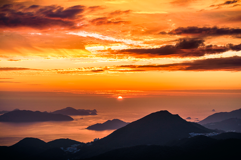 Swedish sunset aesthetic photography placemats - TenStickers