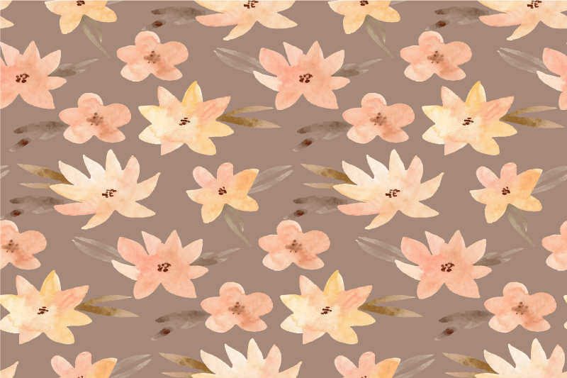 Original placemats with floral design background - TenStickers