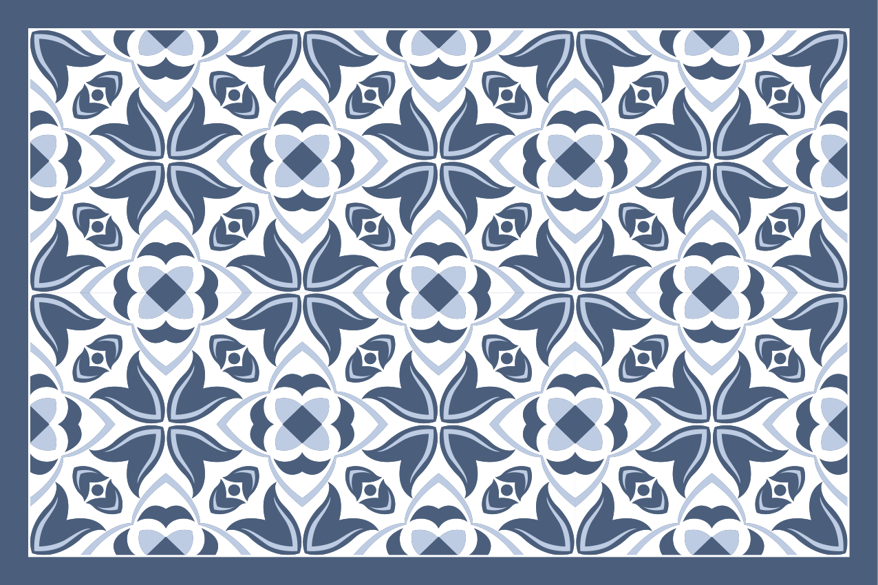 Sophisticated botanical motif placemats - TenStickers