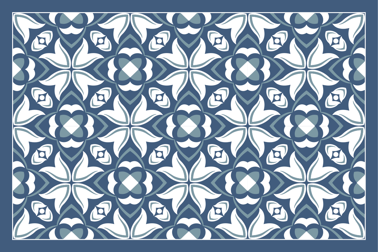 Placemat elaborate botanical design - TenStickers