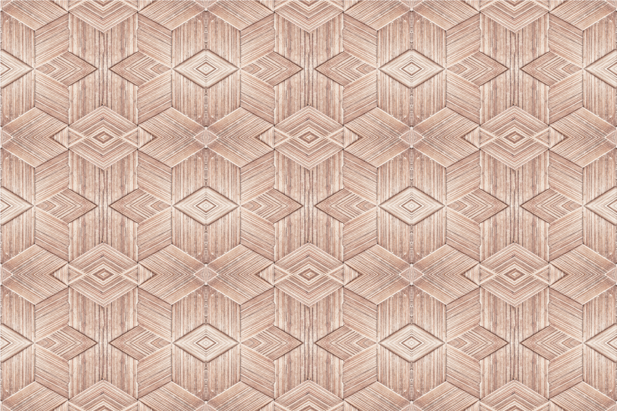 Geometric wood pattern placemats - TenStickers