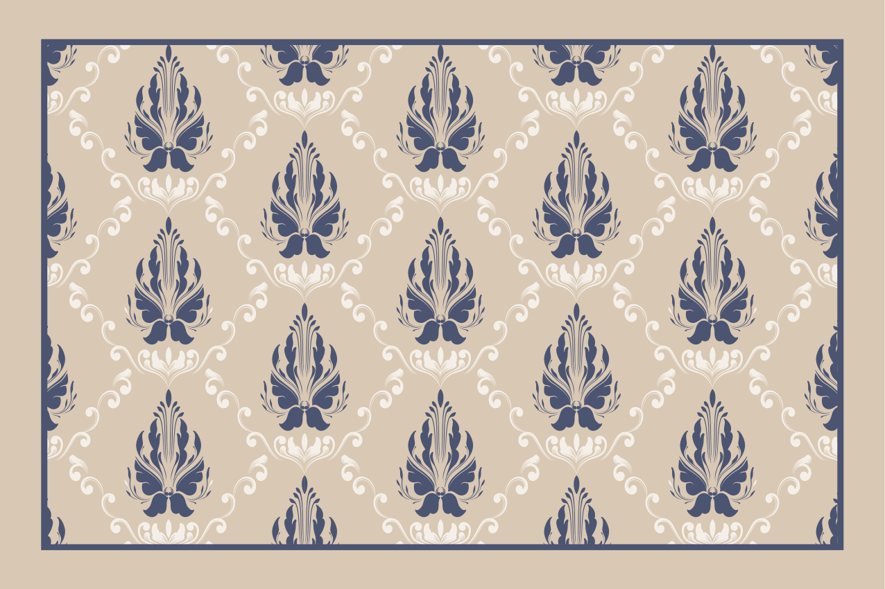 Graceful leaf design placemats - TenStickers