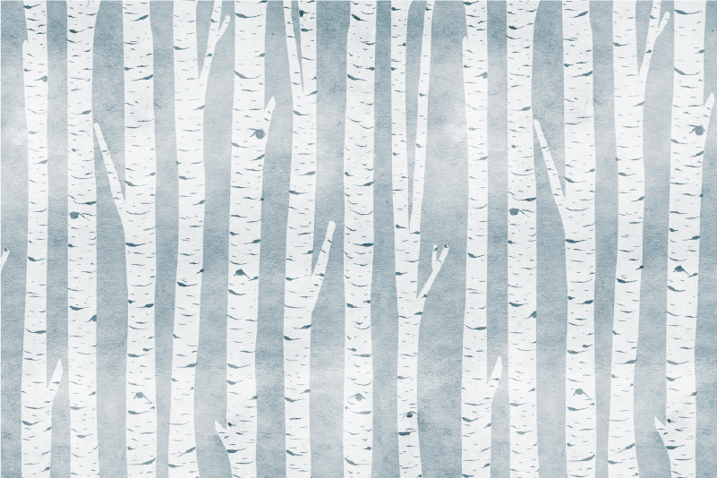 Birch tree nordic style original placemats - TenStickers