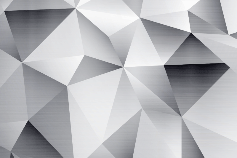 Modern placemats with geometric metallic design - TenStickers