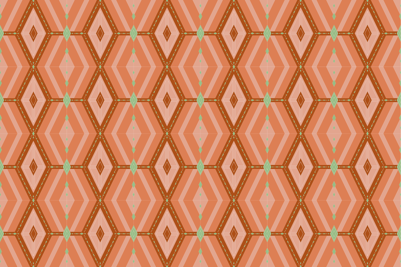 Placements geometric hexagonal design placemats - TenStickers