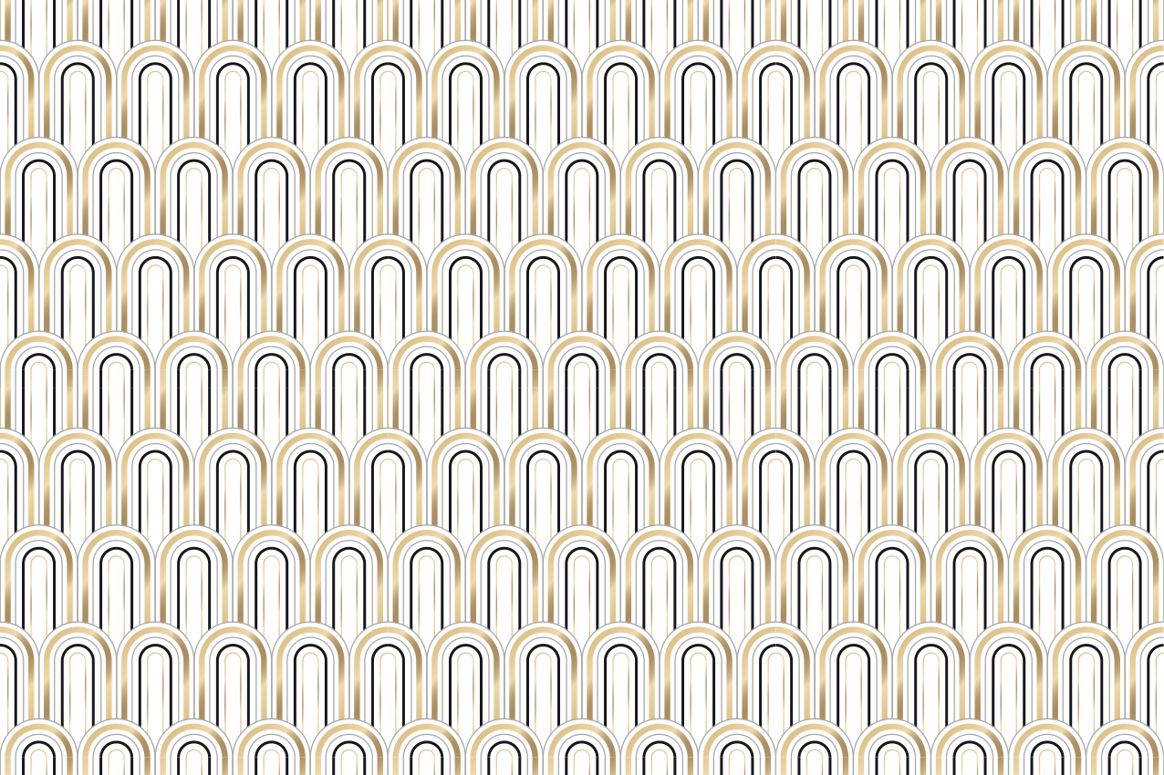 "Art Deco" geometric figures elegant placemats - TenStickers