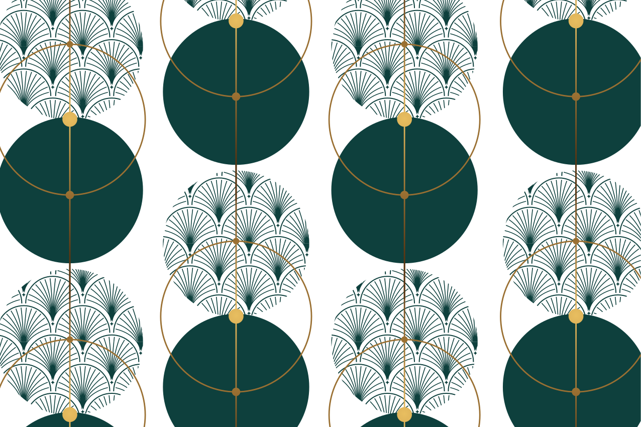 Elegant placemats in a stylish geometric design - TenStickers