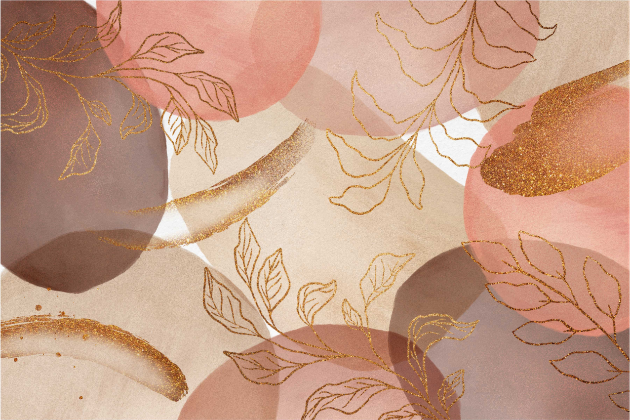 Placemat graceful leaf motifs - TenStickers