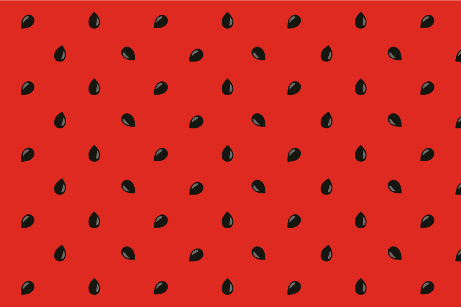 Original placemats watermelon seed design - TenStickers
