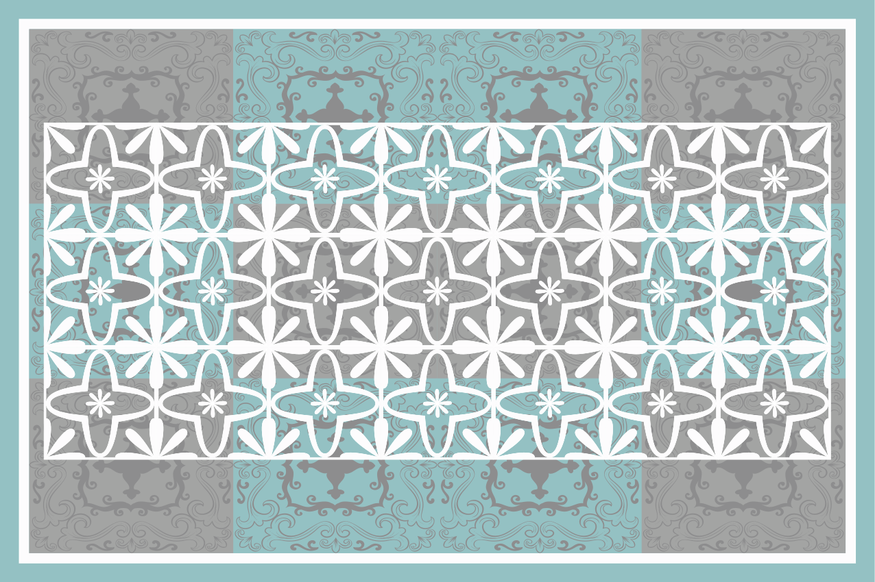 Chic botanical motif placemats - TenStickers