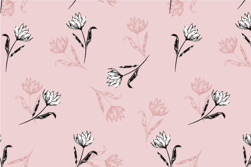 Elegant botanical composition placemats - TenStickers